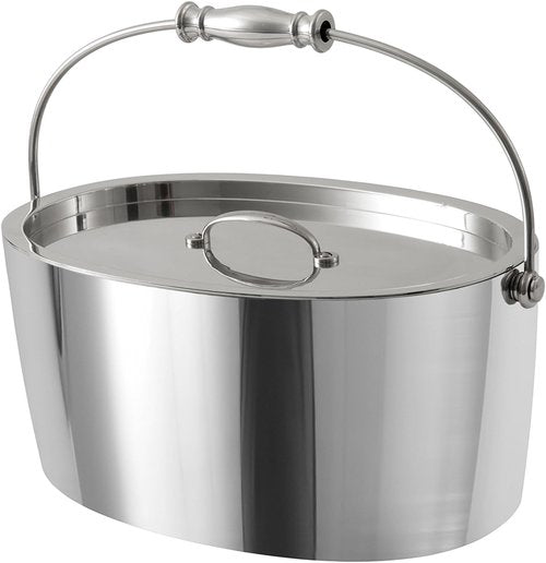 Crafthouse by Fortessa 12" x 5.25" Ice Bucket w/Handle and Drain Tray, Stainless