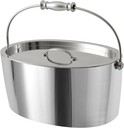 Crafthouse by Fortessa 12" x 5.25" Ice Bucket w/Handle and Drain Tray, Stainless