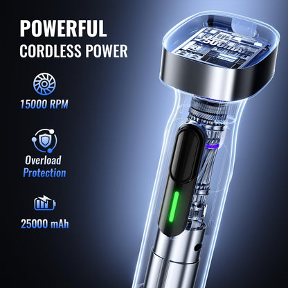 Skiennix Cordless Immersion Blender - Portable Handheld Mixer with Adjustable Speed for Smoothies & Soups