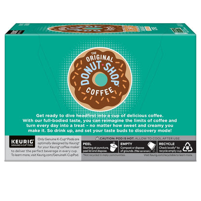 Original Donut Shop Decaf K-Cup Pods - Medium Roast Coffee, 60 Count (6 Packs of 10)
