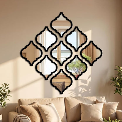 Large Decorative Round Mirror for Wall Decor