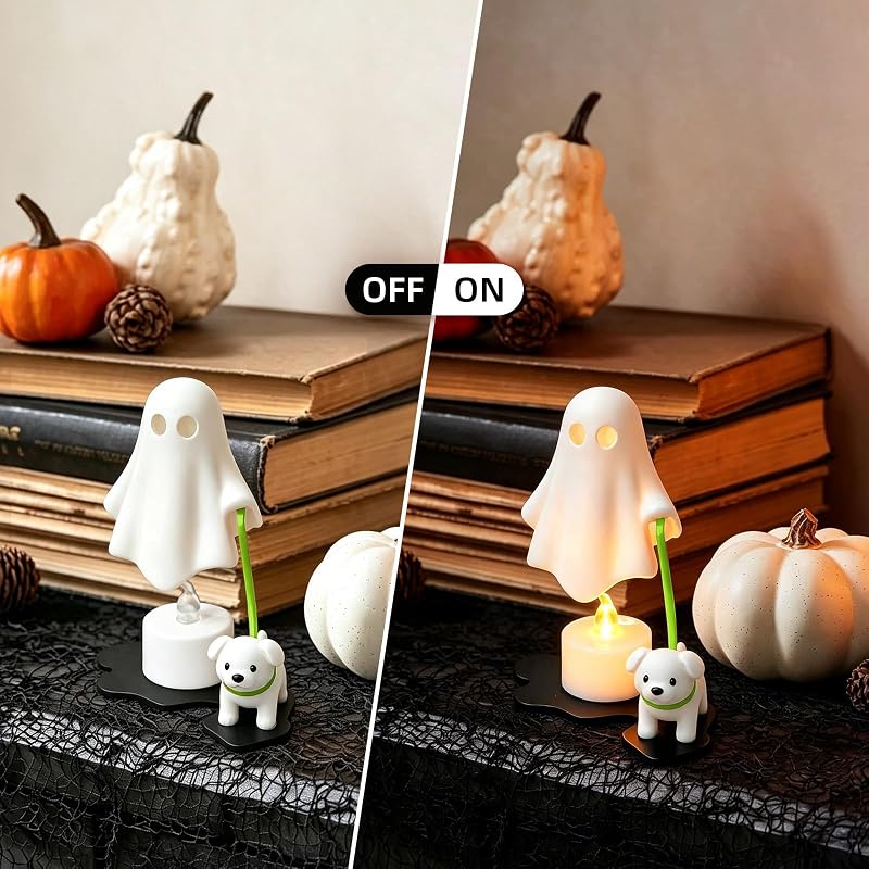 Halloween Ghost Walking Dog LED Light - Cute Funny Night Light (Style 3)
