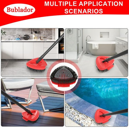 Bublador Scrubber Mop Replace Head Compatible with O Cedar EasyWring 1 Tank,Spin Replacements Heads,Scrub Brush Attachment for Bathroom,Kitchen and Various of Hard Floors
