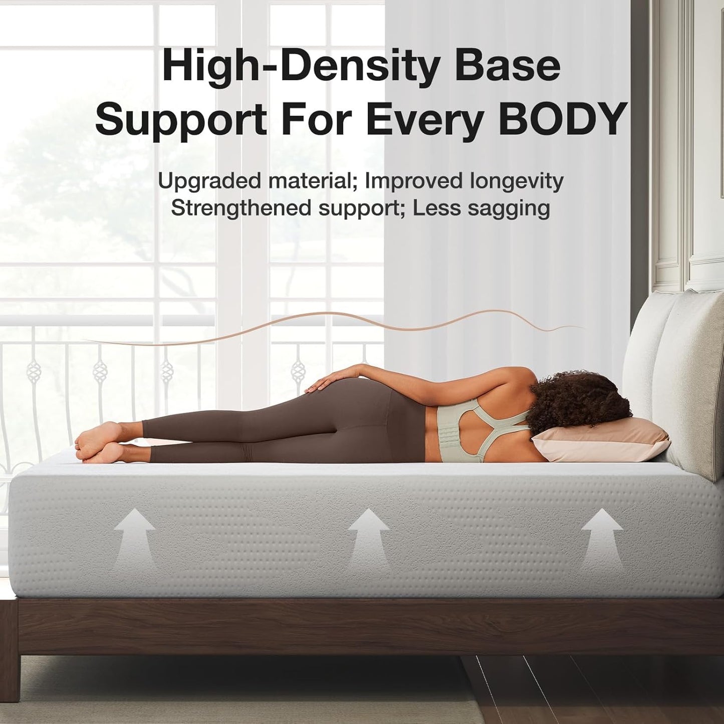 Novilla 14-Inch Full Memory Foam Mattress - Cooling Gel Foam for Pressure Relief | CertiPUR-US Certified