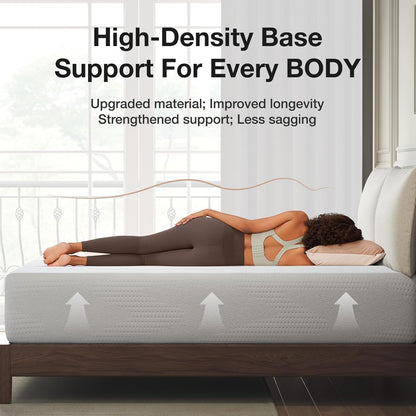 Novilla 14-Inch Full Memory Foam Mattress - Cooling Gel Foam for Pressure Relief | CertiPUR-US Certified
