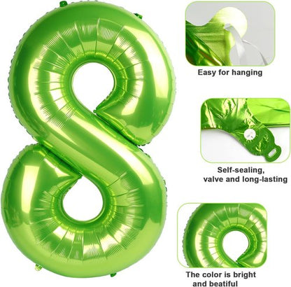 40 Inch Light Green Number Balloons by [Brand Name] - Perfect for 2nd, 12th, 21st Birthday Celebrations & Baby Showers