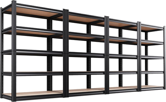 Regine Switzerland Heavy-Duty Garage Shelving Unit - 5-Tier Adjustable Metal Rack | 2050LBS Capacity, 71"H x 35"W x 16"D