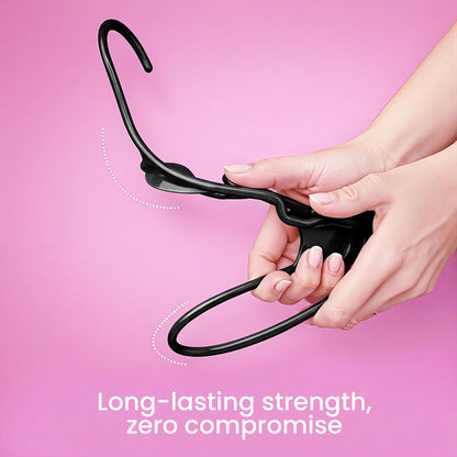 Utopia Home Plastic Hangers 200 Pack - Durable Space-Saving Clothes Hangers - Black Closet Organizers