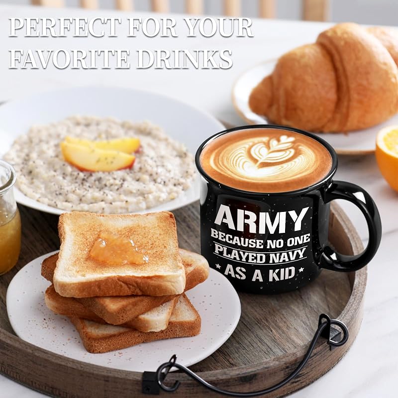 Army Gifts for Men 15 Oz Coffee Mug - This Variation: Black