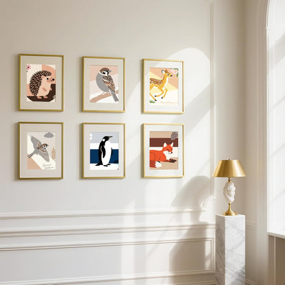 Upsimples Aluminum Picture Frame - Gold 11x14 for 8x10 Photos with Mat | Wall Hanging Design