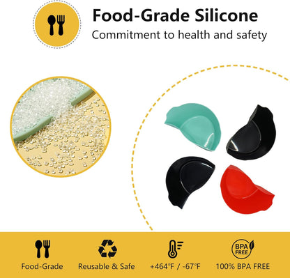 Skiennix Silicone Slow Cooker Liners - BPA-Free, Dishwasher Safe, 6-7 Quart Oval Divider Insert | Black