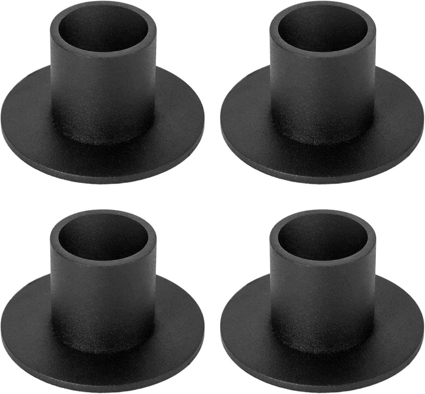 Skiennix Black Candle Holders - Retro Candlestick Set for Home Decor | Perfect for Weddings & Gifts