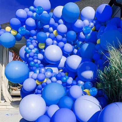 Blue Balloons - 110 Pcs Mini 5-Inch Thick Latex Balloons for Birthday & Baby Shower Decorations