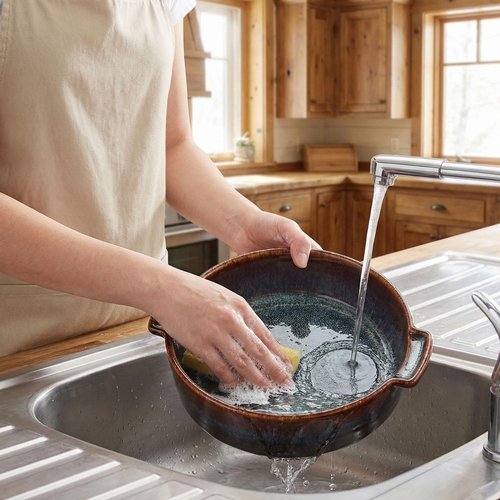 Ceramic Casserole Baking Dish - 1.7 Quart Oven Safe Bakeware for Lasagna | Round 10 x 10 Inch