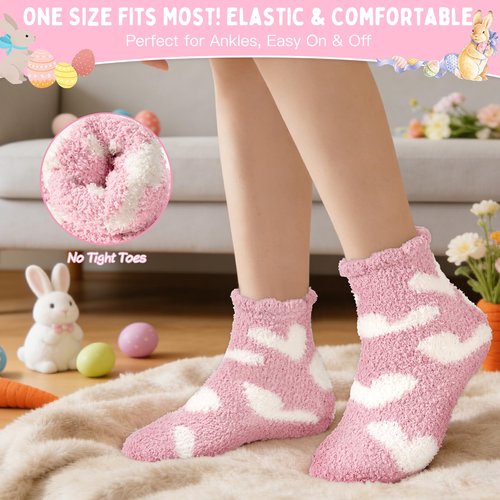 Frerdui Easter Gifts for Women & Teens, Prefilled Easter Basket Stuffers Essentials for Adults & Teen Girls with Bunny Glass Cup, Scented Candle, Socks & Bracelets