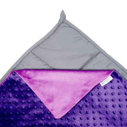 Harkla Kids Weighted Blanket - 5lb Bamboo Rayon Cooling Weighted Blanket for Kids - Washable Minky Cover and Glass Beads Filled Weighted Inner - Designed for Sensory Seekers Weighing 30lb to 40lb