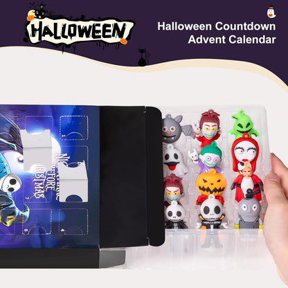 Nightmare Advent Calendar - 24 Collectible Surprises for Kids & Adults | Halloween Countdown Fun