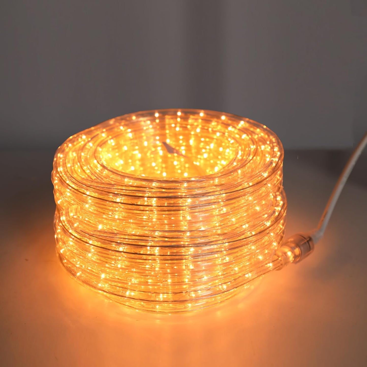 Vigdur LED Rope Lights - 30ft Waterproof Warm White Flexible Tube Lights for Outdoor Garden & Patio | 360 LEDs