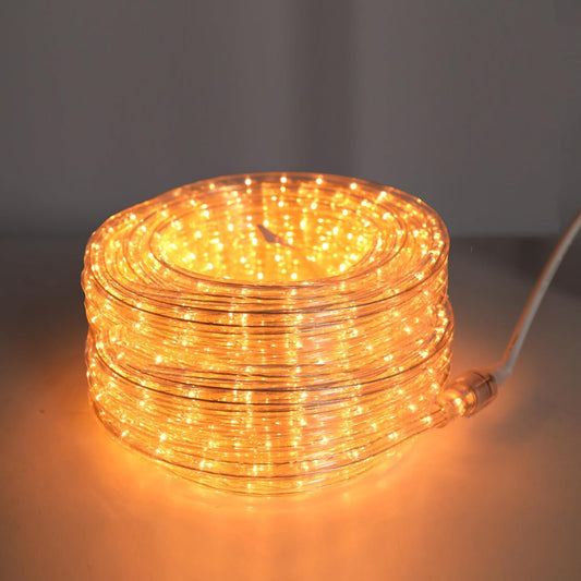 Vigdur LED Rope Lights - 30ft Waterproof Warm White Flexible Tube Lights for Outdoor Garden & Patio | 360 LEDs