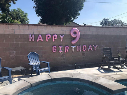 Pastel Pink 40-Inch Number Balloons by [Brand Name] | Perfect for 2nd, 12th, 21st Birthday Celebrations & Events