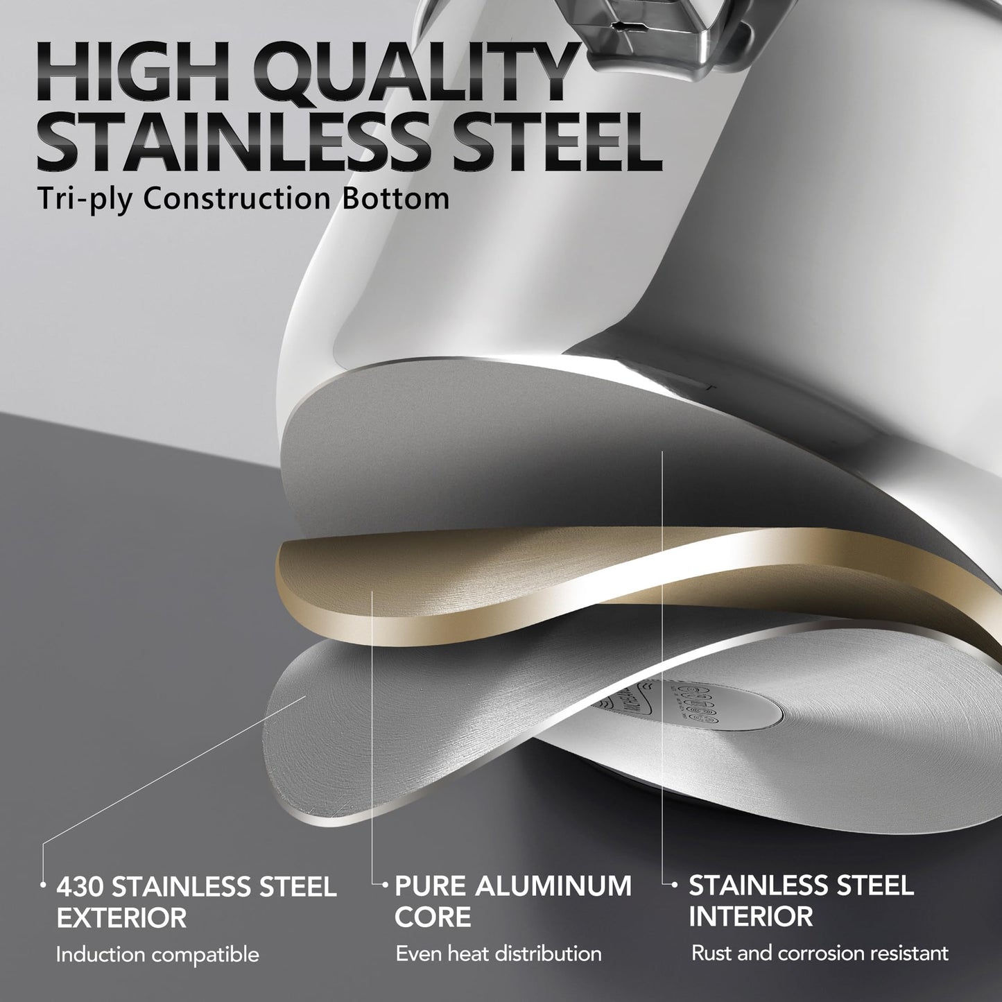 MICHELANGELO Stainless Steel Pasta Pot with Strainer Lid - Pasta Cooker | 6 Quart Induction Pot with Lid, 6 Qt Spaghetti Pot with Strainer Lid