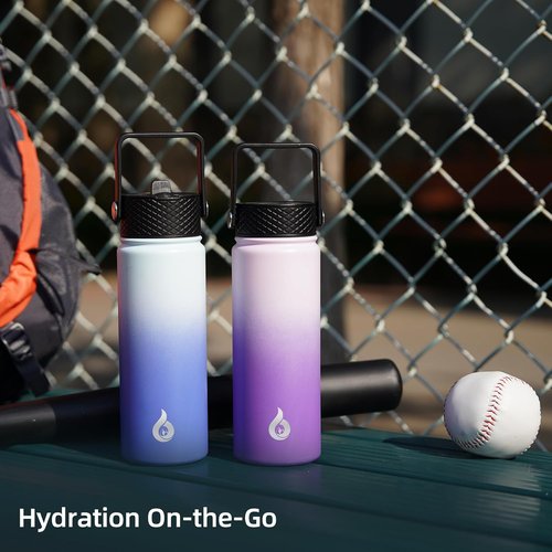 BJPKPK 40oz Stainless Steel Insulated Water Bottle - BPA Free, Leakproof Thermos for Sports & Gym, Sakura