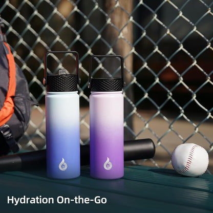 BJPKPK 40oz Stainless Steel Insulated Water Bottle - BPA Free, Leakproof Thermos for Sports & Gym, Sakura