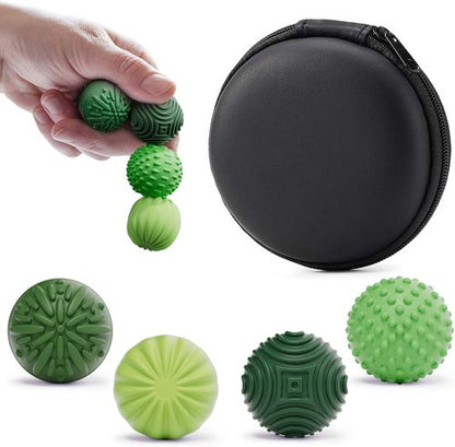 Luckdoor Silicone Magnetic Balls - Fidget Toys for Stress Relief | 4PCS Sensory Gadgets for ADHD & Anxiety