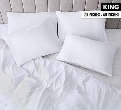 Utopia Bedding King Pillow Cases - 12 Pack Soft Brushed Microfiber | Fade & Shrinkage Resistant 20x40 Inches (White)