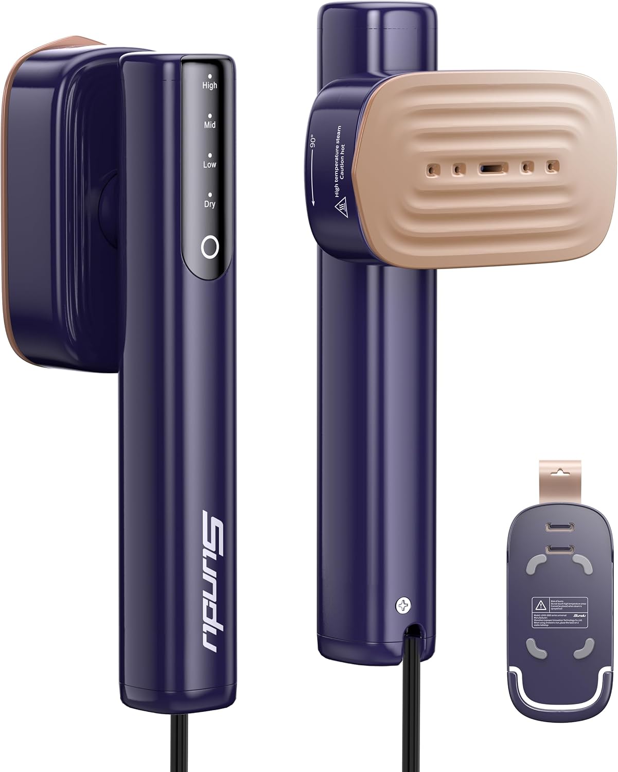 Powerful 1200W Portable Clothes Steamer by [Brand Name] - Fast 15s Heat-Up, 100ml Tank, 20 Min Continuous Steam | Ideal for Travel & Home