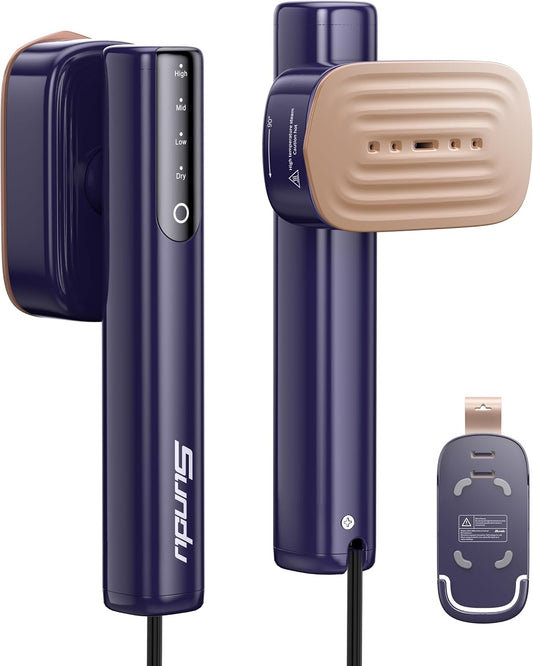 Powerful 1200W Portable Clothes Steamer by [Brand Name] - Fast 15s Heat-Up, 100ml Tank, 20 Min Continuous Steam | Ideal for Travel & Home