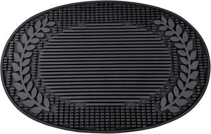 BREKX Insulated Multi-Functional Home Bar Mat - Heat/Water Resistant Dish Mat, Rubber Self Drying Mat - 20.5" x 13.5" XL- Insulated Bar Mat for Home Bar - Mimosa Bar Supplies for Kitchen
