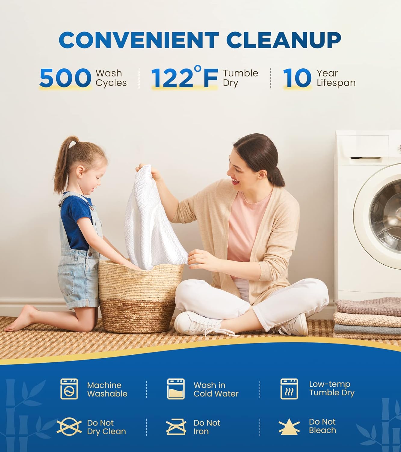 Skiennix 100% Waterproof Queen Mattress Protector - Breathable Cooling 3D Air Fabric, Hypoallergenic & Noiseless, Fits 8-21'' Deep Pocket