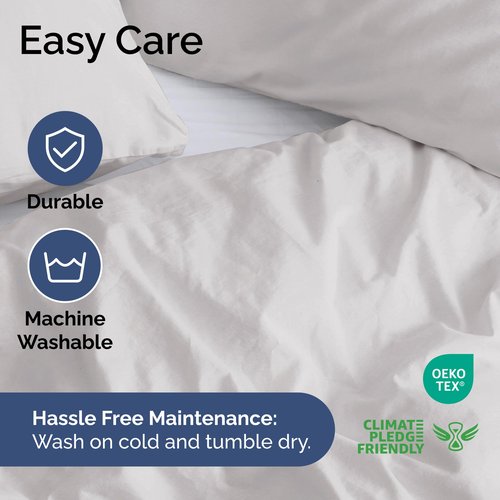Duvet Cover Queen Size Set - Extra Soft Queen Duvet Cover 90" x 90" with 2 Pillow Shams - Hotel Luxury, Easy Care & Fade Free with Zipper Closures & Ties - All Season, Comfy & Breathable (French Grey)