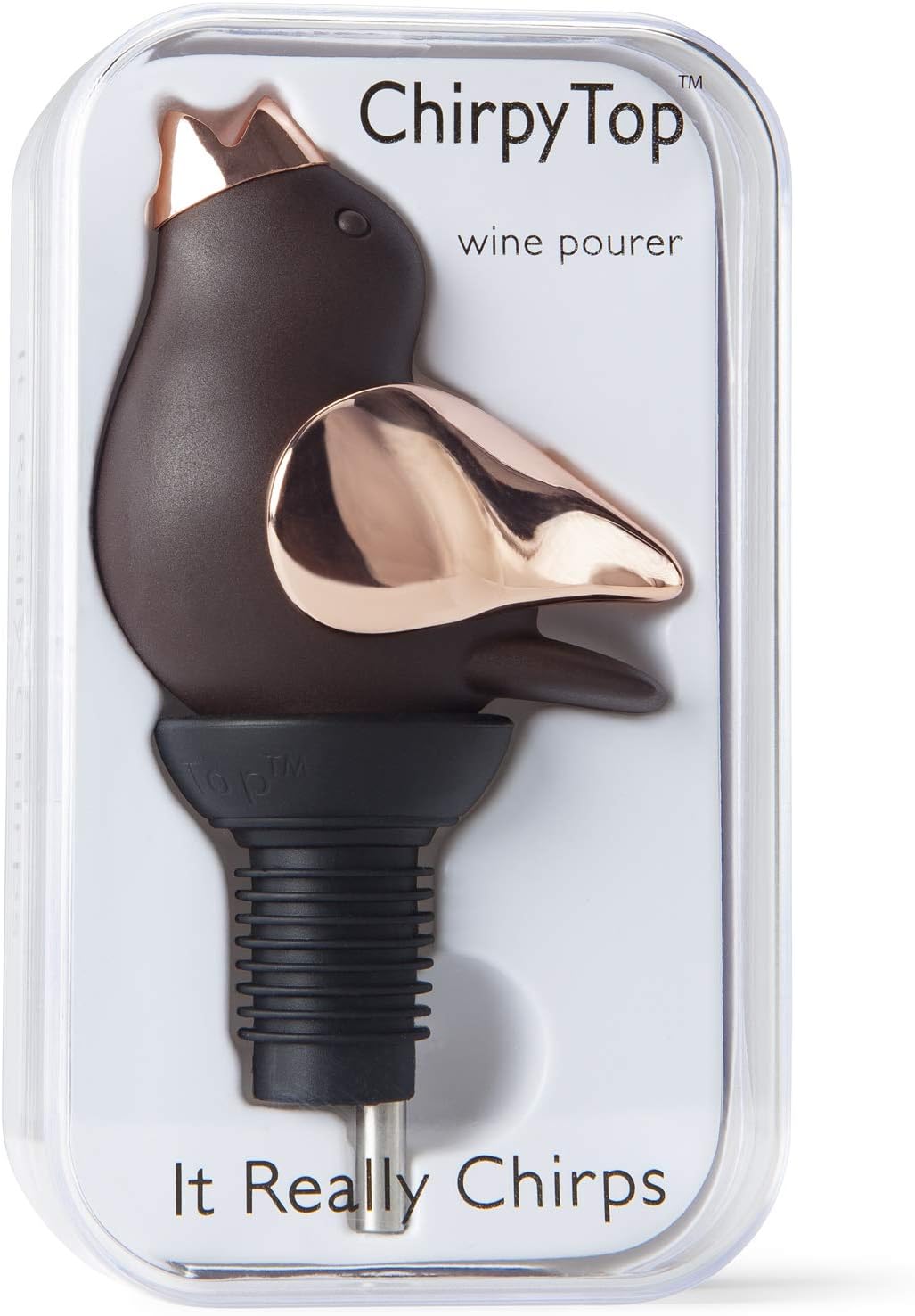 Wine Pourer - Brown and Copper