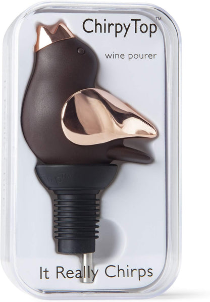 Wine Pourer - Brown and Copper