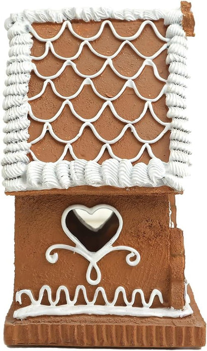 Lighted Gingerbread House by [Brand Name] - Festive Christmas Decor | 8.5 Inch Gingerbread Village