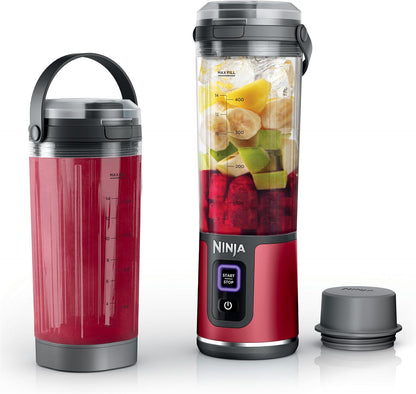 Ninja Blast Portable Blender - Cordless 18oz Personal Blender for Shakes & Smoothies | Leakproof Lid, USB-C, Red