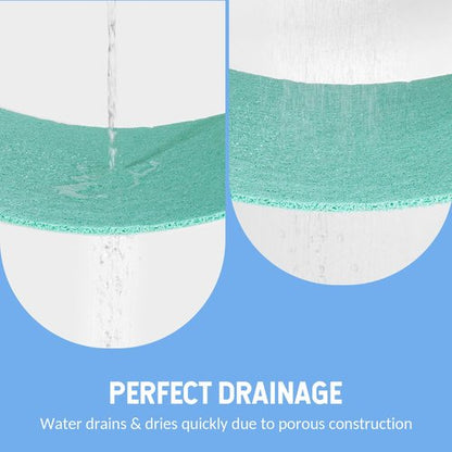 Hargiis Non-Slip Bathtub Mat, Anti Slip Shower Mat, Fast Drying Bathtub Mats, Foot Scrubber Mat, Anti Slip Mat for Tub, Floor, Bathroom, Kitchen, Home, Hotel (Light Green 40"×28")