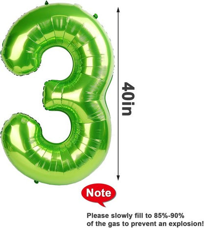 40 Inch Light Green Number Balloons by [Brand Name] - Perfect for 2nd, 12th, 21st Birthday Celebrations & Baby Showers