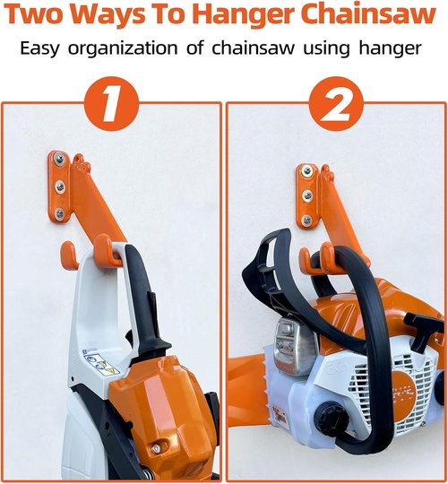 Chainsaw Hanger - Heavy Duty Wall Mount Holder for Garage Organization | 1 Pack Storage Rack