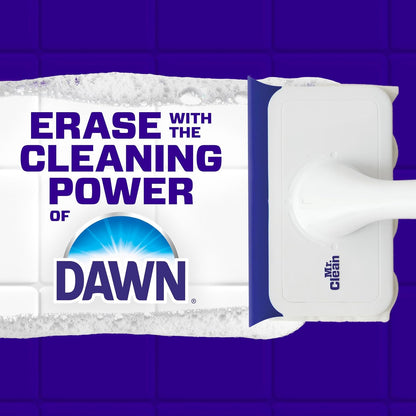 Mr. Clean Magic Eraser Bathroom Cleaner - All-in-One Shower & Tub Scrubber Kit | 2 Scrubbers & 5 Foaming Erasers