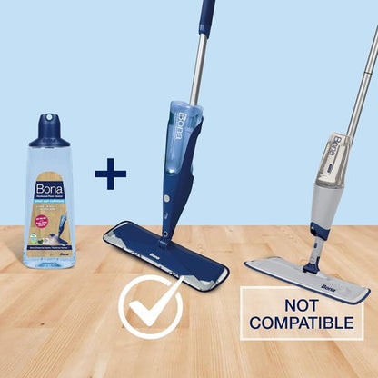 Bona Hardwood Floor Cleaner Cartridge - 34 Fl Oz Unscented Refillable Solution for Wood Floors
