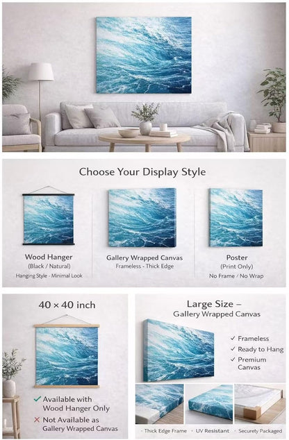 ZXDZSM Custom Canvas Prints - Personalized Photo Wall Art | Unframed 20” x 30” Size