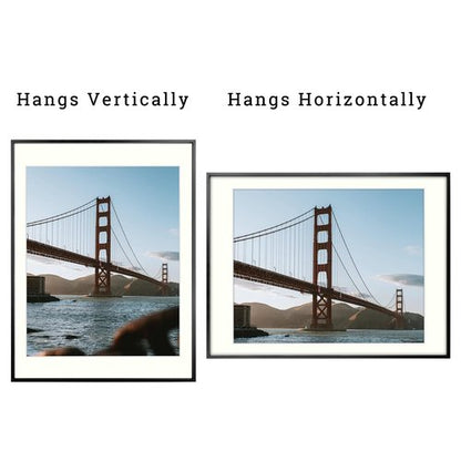 Frametory, 18x24 Metal Picture Frame with Mat for 16x20 Picture & Real Glass, Aluminum Photo Frame Collection (Black, 1 Pack)