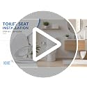Elongated Toilet Seat with Built-In Toddler Seat, Soft Close, 18.5 Inch - Variation of THIS listing