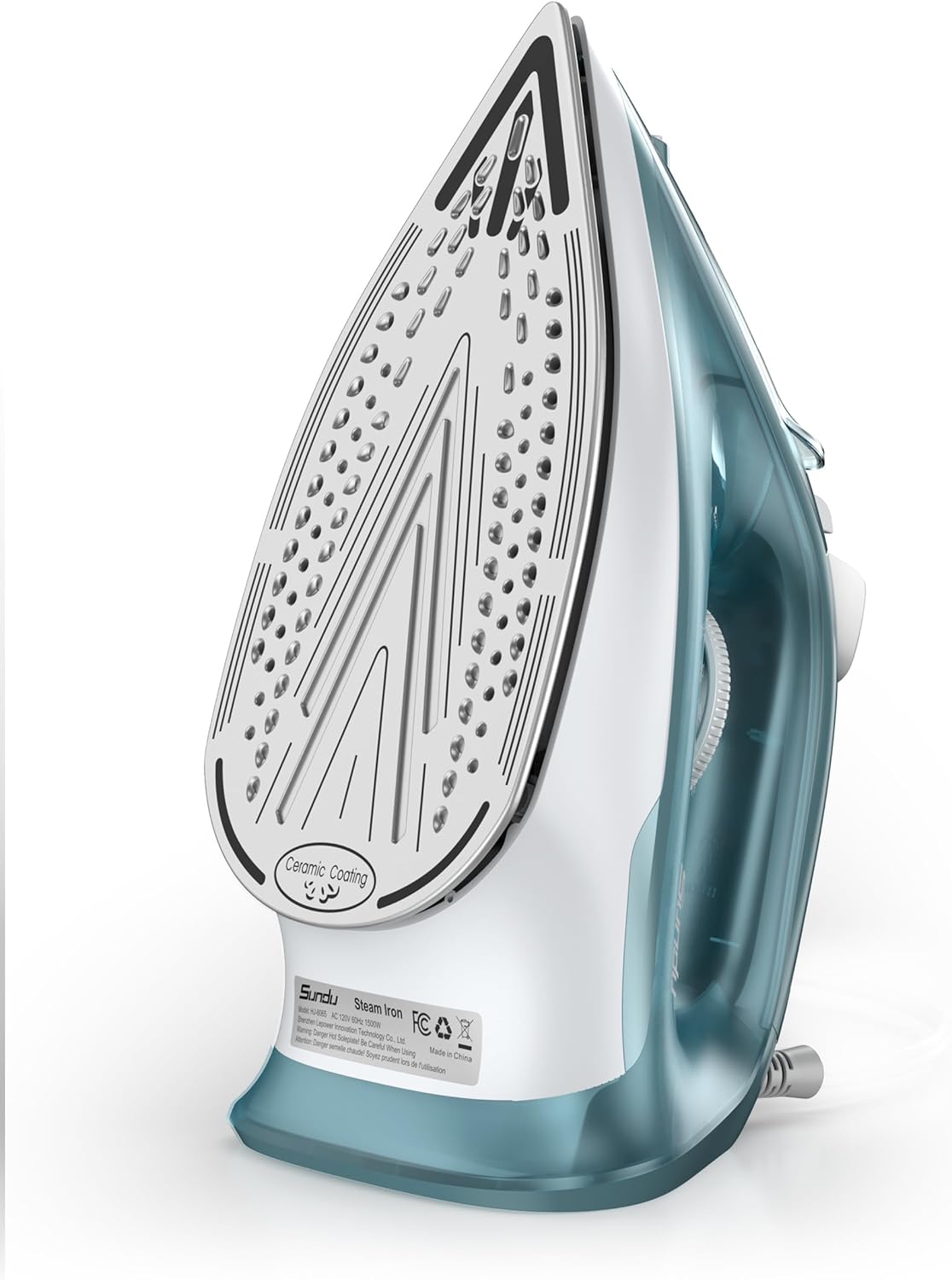Skiennix Steam Iron - 1500W Ceramic Soleplate, Rapid Heating, Self-Cleaning, Auto-Off | Green