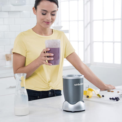 Nutribullet Personal Blender - 24 Ounces, 600 Watt | Perfect for Shakes, Smoothies & Food Prep - Gray