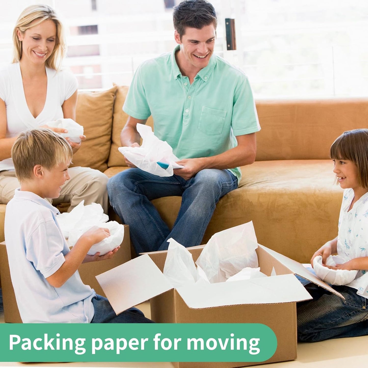 Packing Paper Sheets - 14" x 22" Newsprint for Moving & Shipping | 52 Sheets for Fragile Item Protection