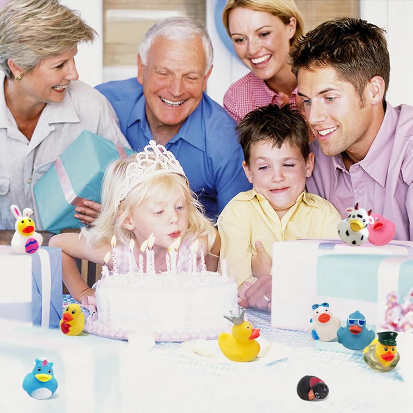 XY-WQ Rubber Duck - 100 Pack Assorted 2.3 Inch Floater Toys for Kids | Perfect for Parties & Bath Time
